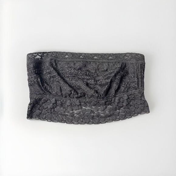 Free People Other - NWT Free People Black‎ Lace Scallop Bandeau Bralette XS X-Small
